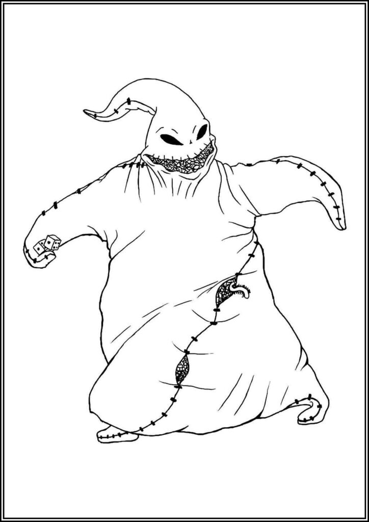 Oogie Boogie Coloring Pages Free Printable Pdf - TotalColoring.Com