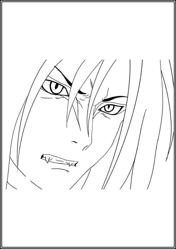 Orochimaru Coloring Pages Free Printable Pdf - TotalColoring.Com