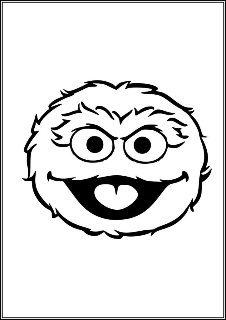 Oscar The Grouch Coloring Pages Free Printable Pdf - TotalColoring.Com