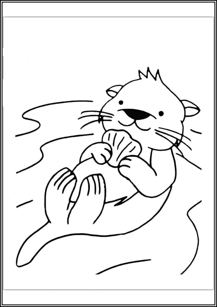 Otters Coloring Pages Free Printable Pdf - TotalColoring.Com