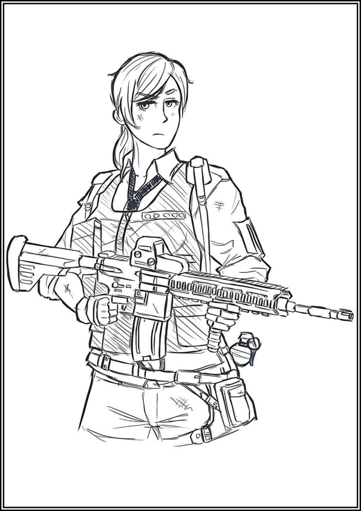 Pubg Coloring Pages Free Printable Pdf - TotalColoring.Com