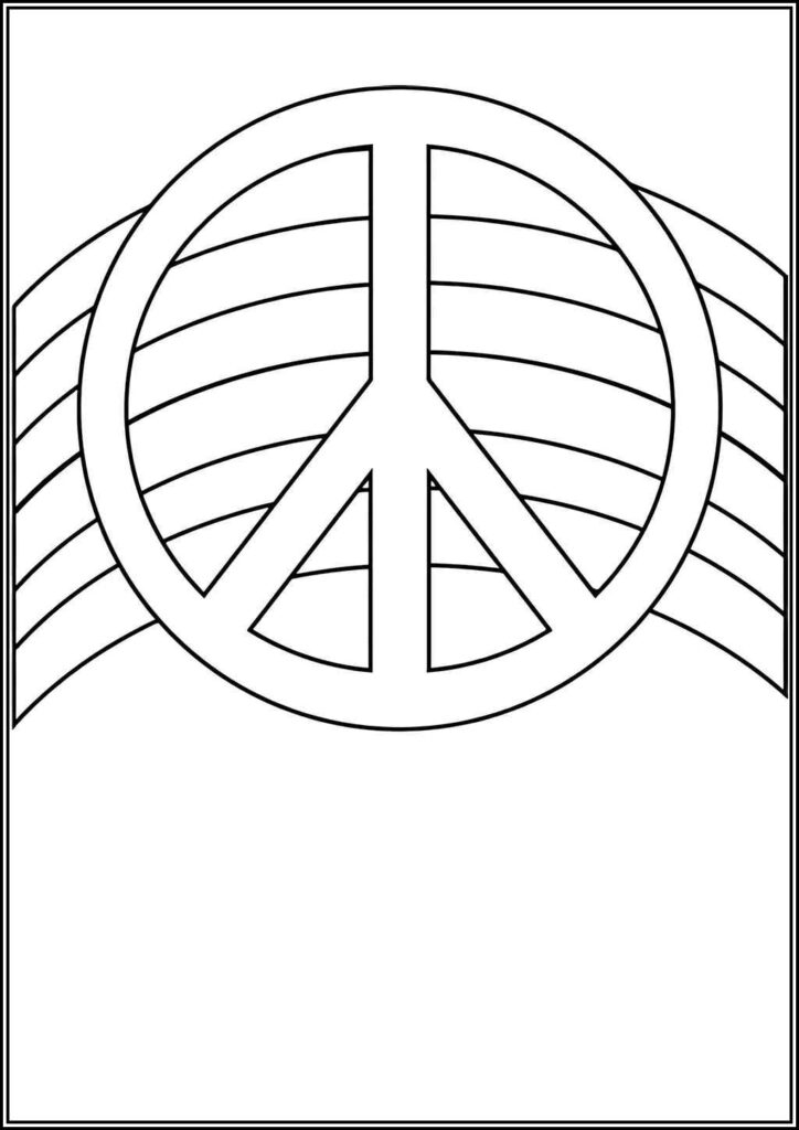 Peace Coloring Pages Free Printable Pdf - TotalColoring.Com