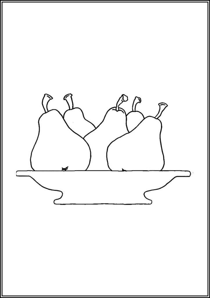 Pear Coloring Pages Free Printable Pdf - TotalColoring.Com