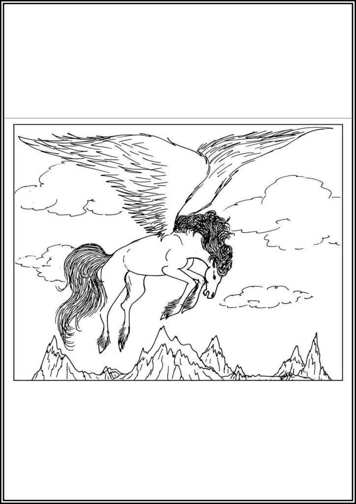 Pegasus Coloring Pages Free Printable Pdf - TotalColoring.Com