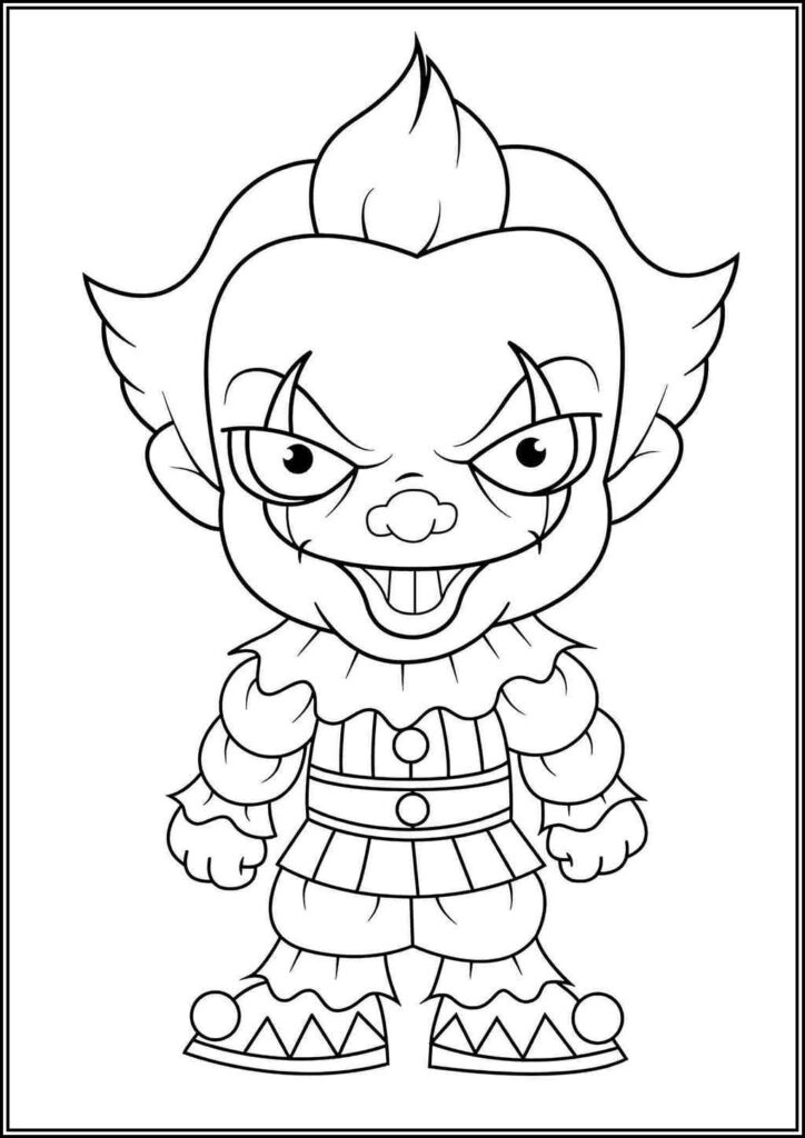 Pennywise Coloring Pages Free Printable Pdf - TotalColoring.Com