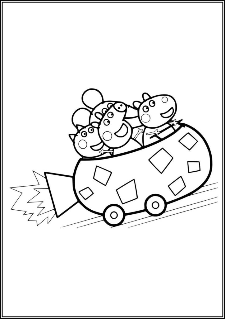 Peppa Pig Coloring Pages Free Printable Pdf - TotalColoring.Com