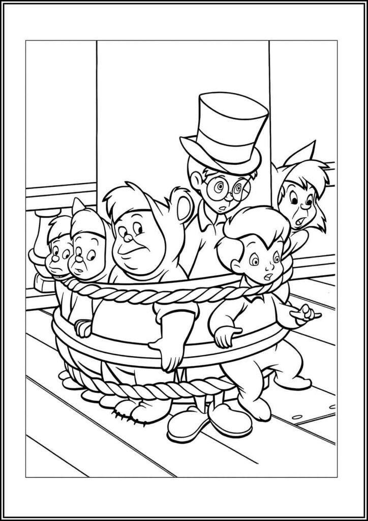 Peter Pan Coloring Pages Free Printable Pdf - TotalColoring.Com