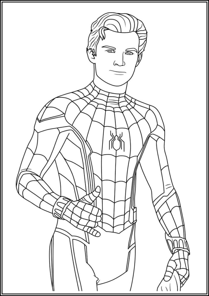 Peter Parker Coloring Pages Free Printable Pdf - TotalColoring.Com