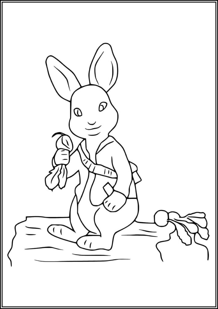 Peter Rabbit Coloring Pages Free Printable Pdf - TotalColoring.Com