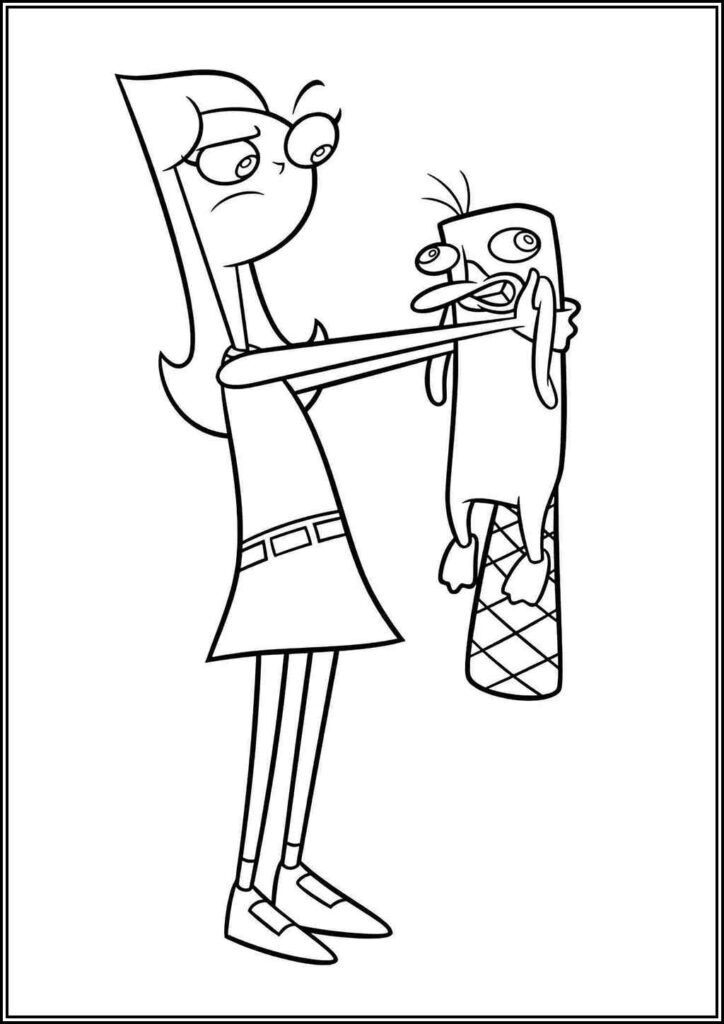 Phineas And Ferb Coloring Pages Free Printable Pdf - TotalColoring.Com