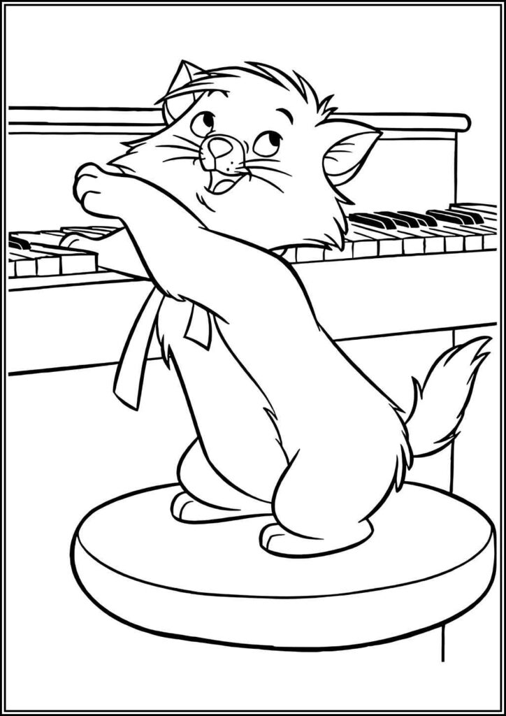 Piano Coloring Pages Free Printable Pdf - TotalColoring.Com