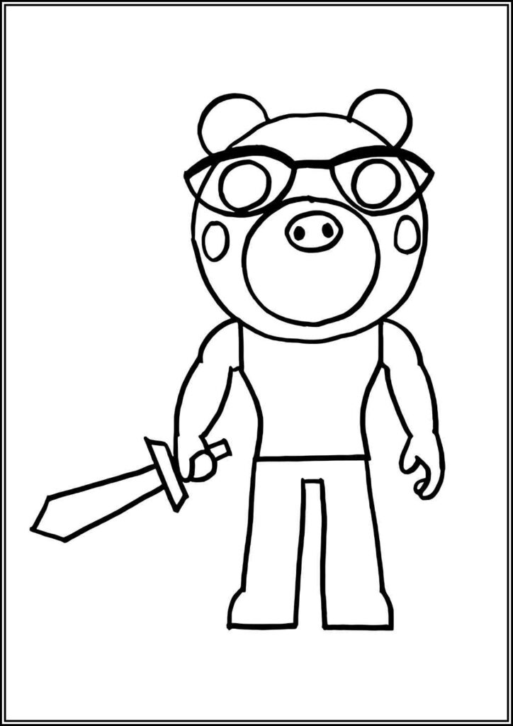 Piggy Roblox Coloring Pages Free Printable Pdf - TotalColoring.Com