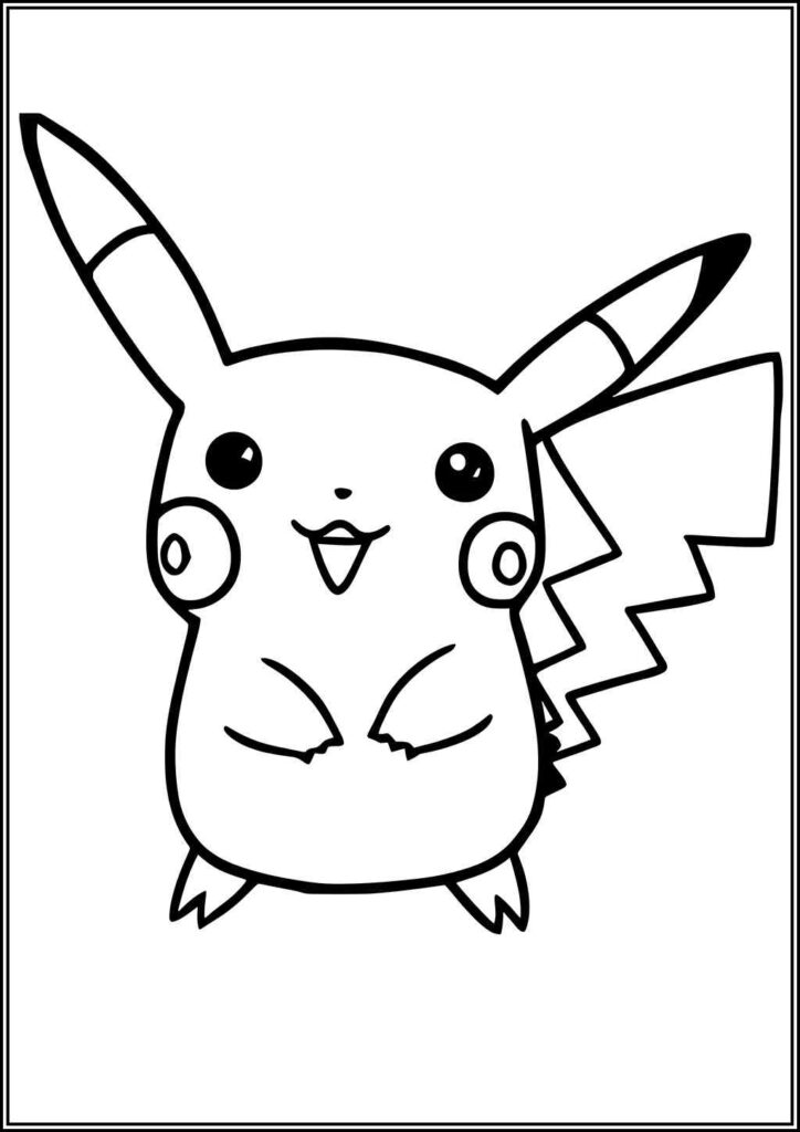 Pikachu Coloring Pages Free Printable Pdf - TotalColoring.Com