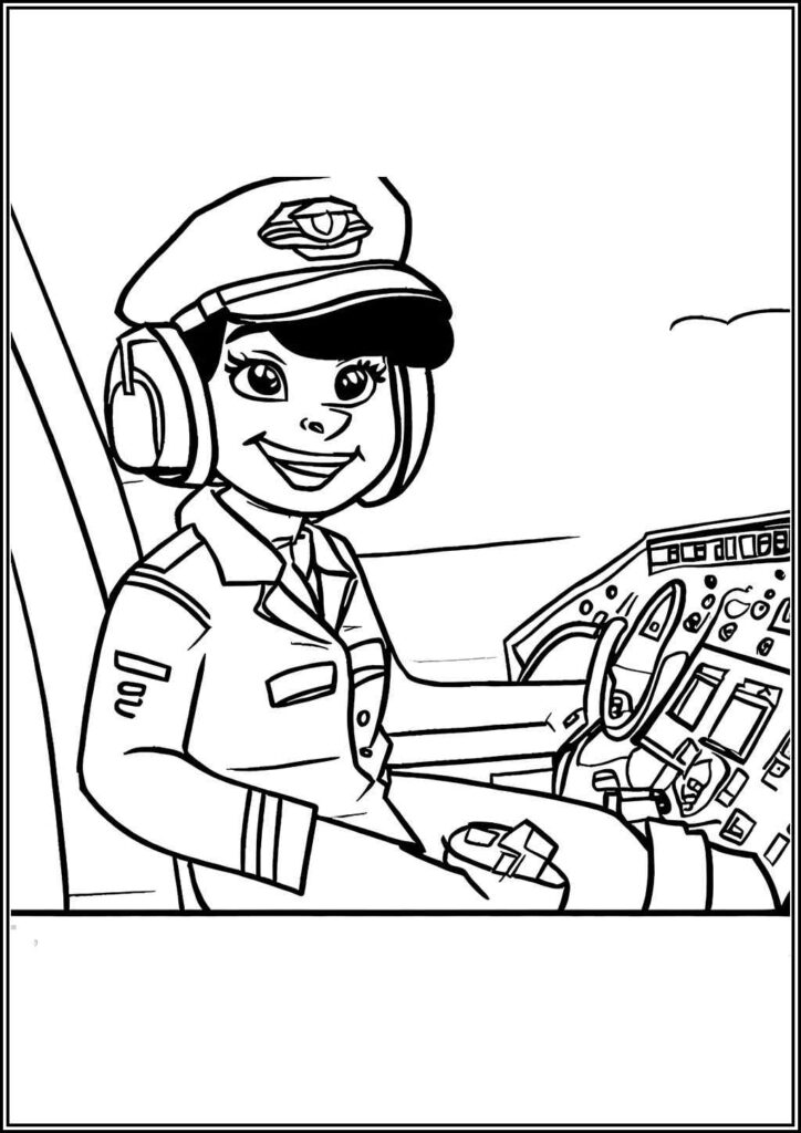 Pilot Coloring Pages Free Printable Pdf - TotalColoring.Com