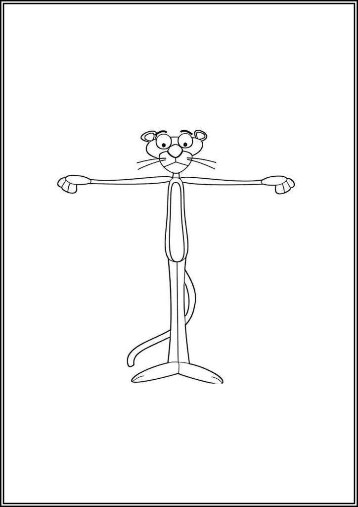 Pink Panther Coloring Pages Free Printable Pdf - TotalColoring.Com