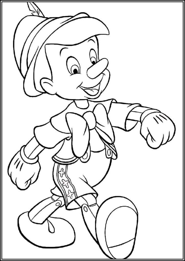 Pinocchio Coloring Pages Free Printable Pdf - TotalColoring.Com