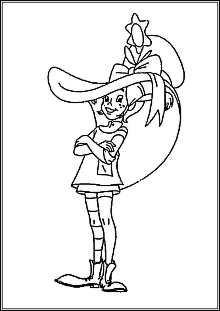 Pippi Longstocking Coloring Pages Free Printable Pdf - TotalColoring.Com