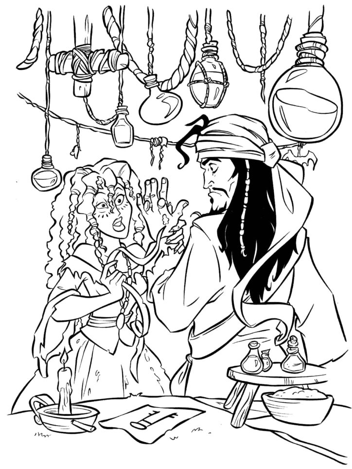 Pirates Of The Caribbean Coloring Pages Free Printable Pdf - TotalColoring.Com