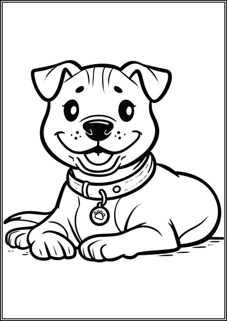 Pitbull Coloring Pages Free Printable Pdf - TotalColoring.Com