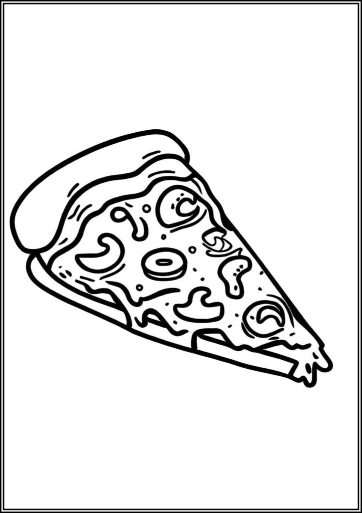 Pizza Coloring Pages Free Printable Pdf - TotalColoring.Com