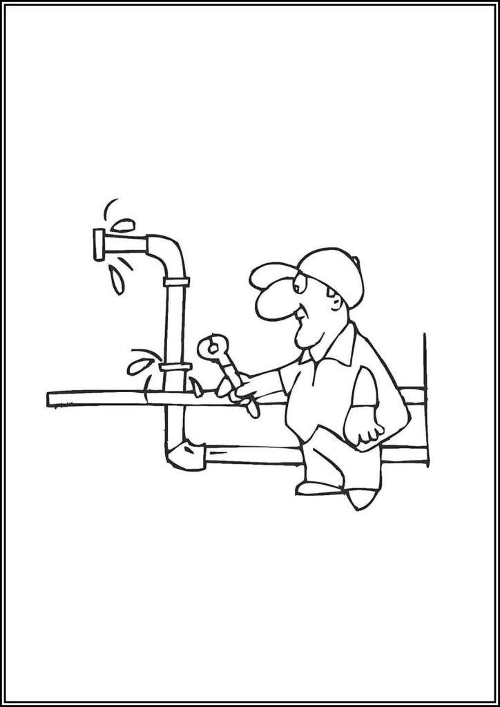 Plumber Coloring Pages Free Printable Pdf - TotalColoring.Com