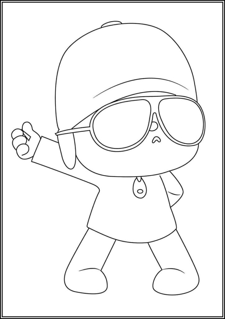 Pocoyo Coloring Pages Free Printable Pdf - TotalColoring.Com