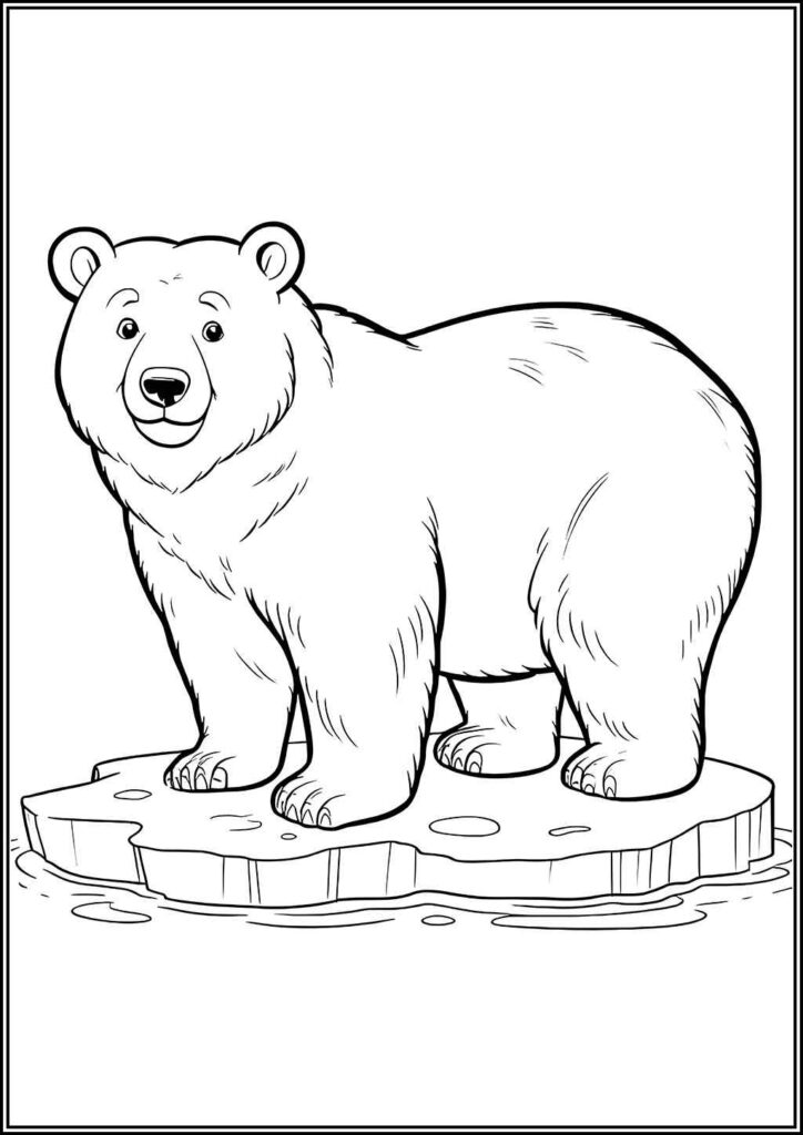 Polar Bear Coloring Pages Free Printable Pdf - TotalColoring.Com