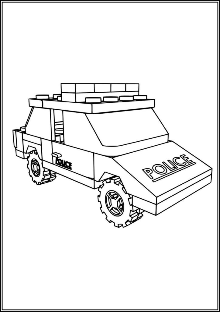 Police Car Coloring Pages Free Printable Pdf - TotalColoring.Com