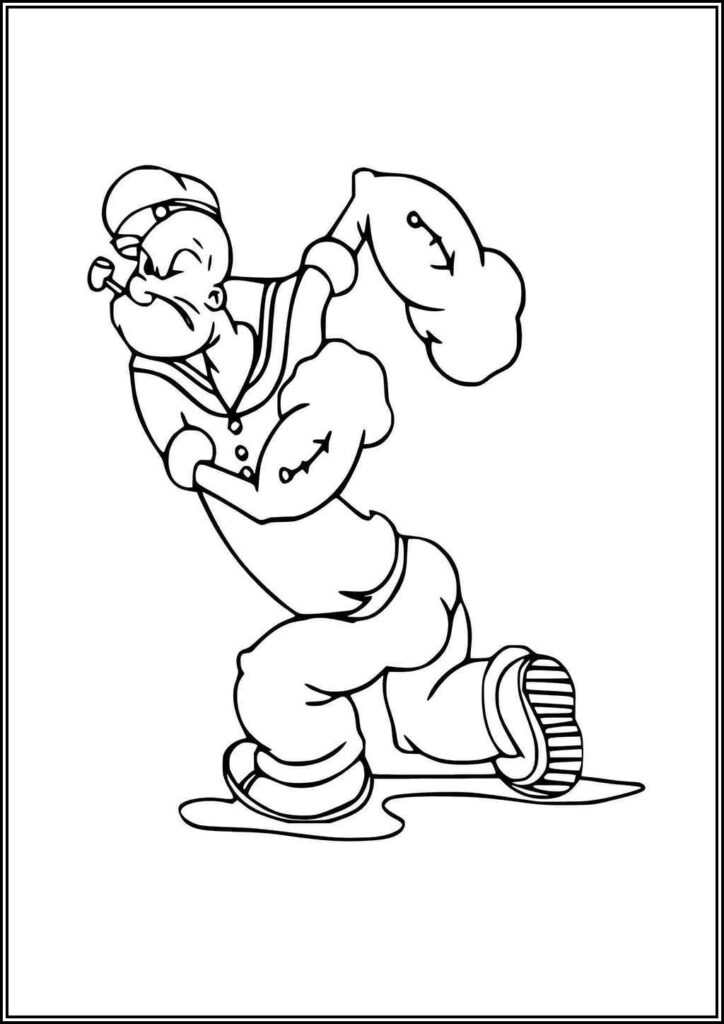 Popeye Coloring Pages Free Printable Pdf - TotalColoring.Com