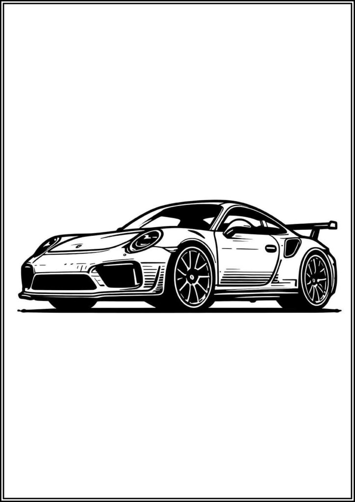 Porsche Coloring Pages Free Printable Pdf - TotalColoring.Com