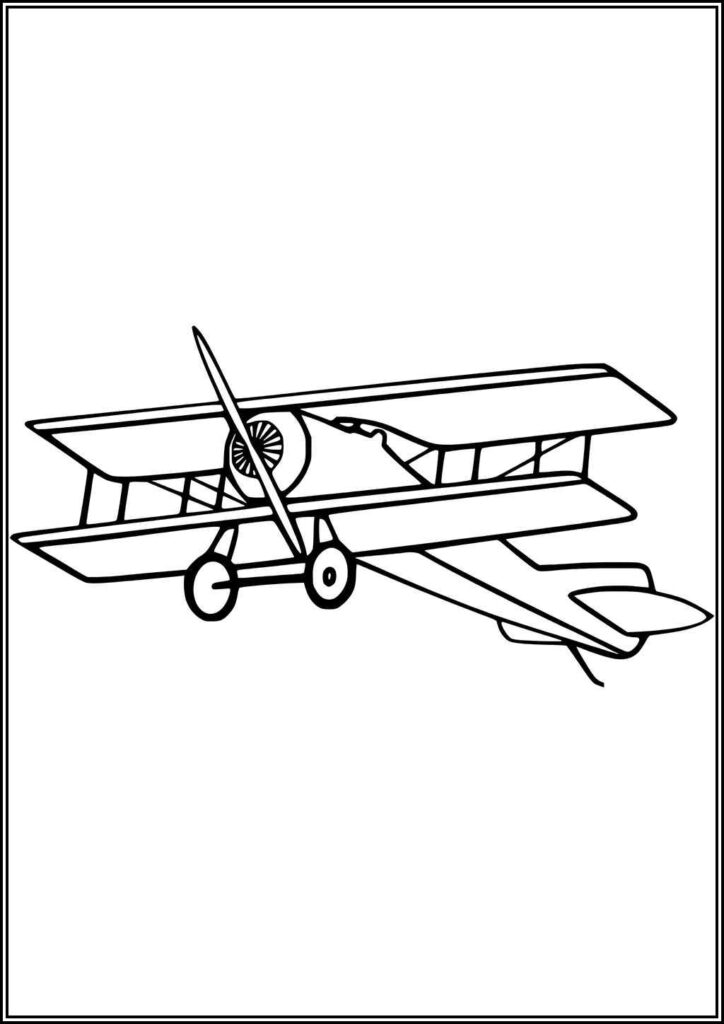 Propeller Plane Coloring Pages Free Printable Pdf - TotalColoring.Com