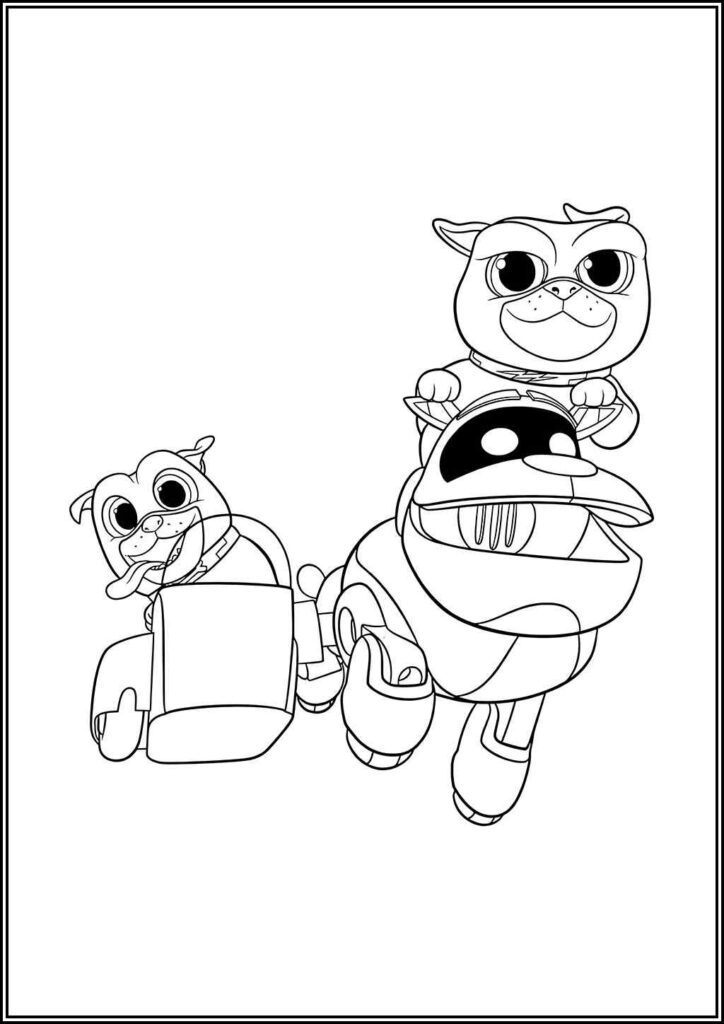 Puppy Dog Pals Coloring Pages Free Printable Pdf - TotalColoring.Com