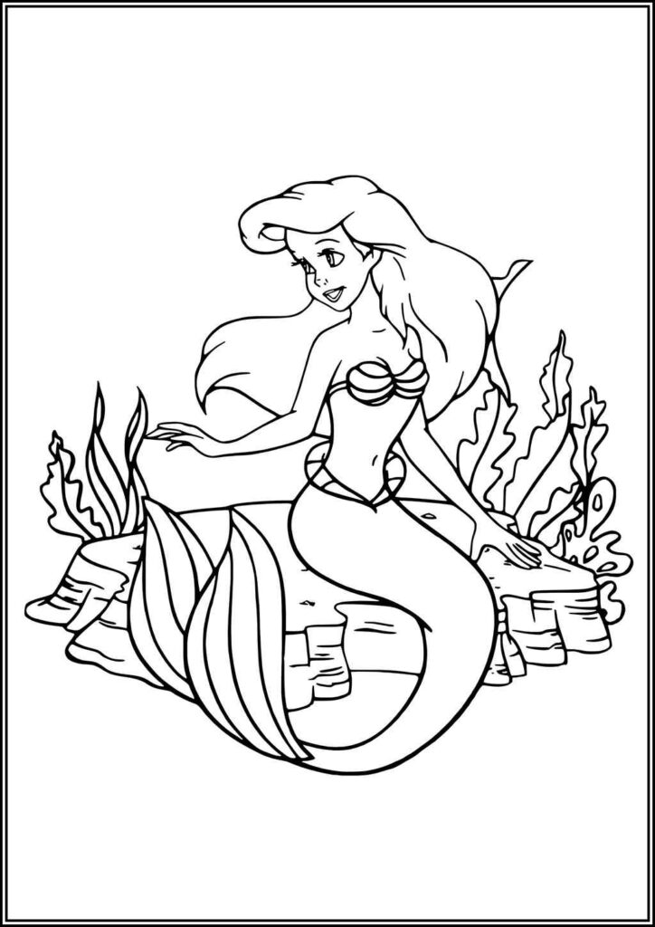 Adorable Ariel Coloring - TotalColoring.Com