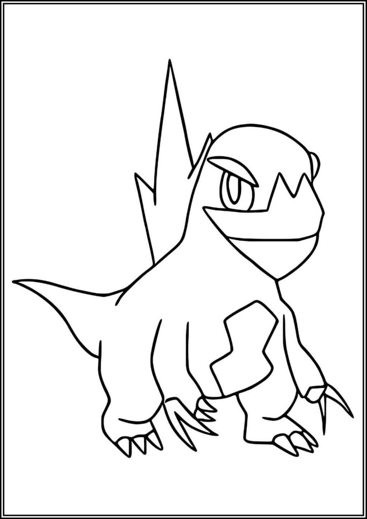 Arctibax Pokemon Coloring - TotalColoring.Com