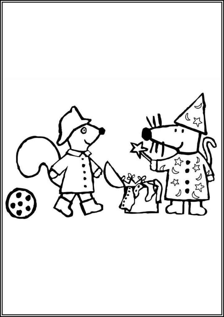 Cyril And Maisy Coloring - TotalColoring.Com