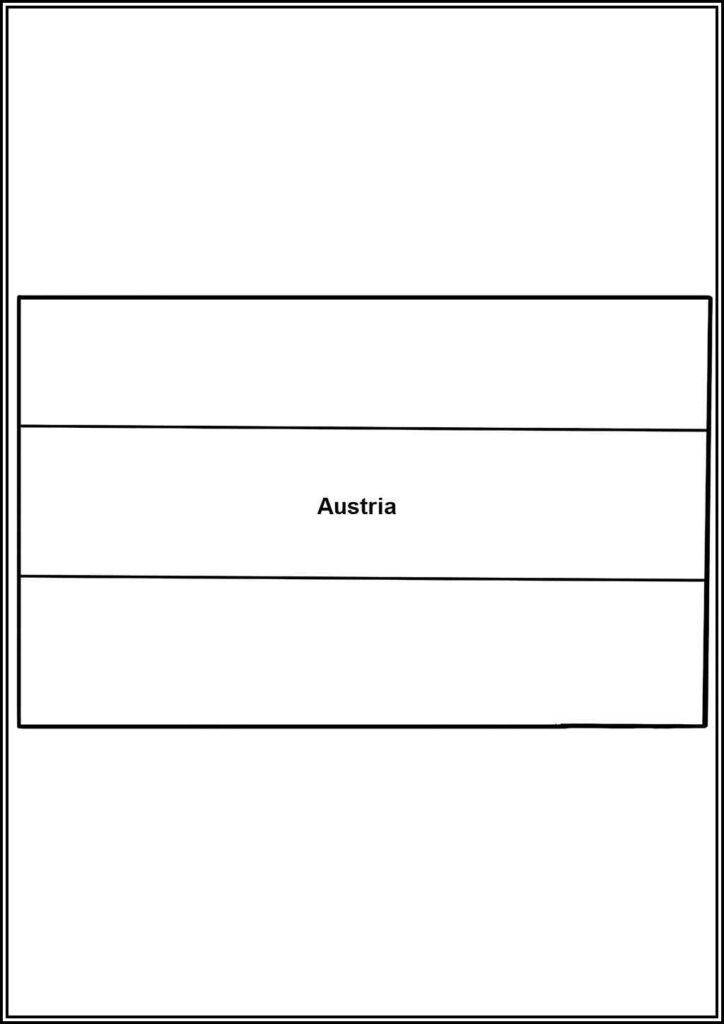 Drawing Of Austria Flag Coloring - TotalColoring.Com