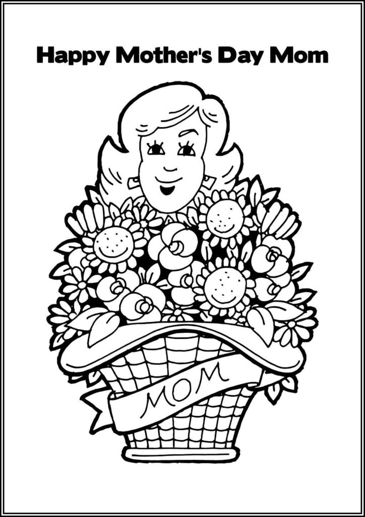 Flowers For Mothers Day Coloring - TotalColoring.Com