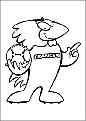 Footix Mascot Coloring - TotalColoring.Com