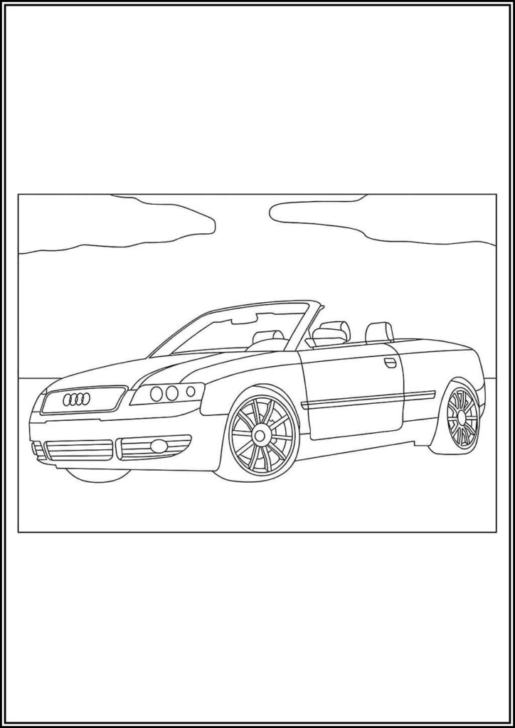 Free Printable Audi Car Coloring - TotalColoring.Com