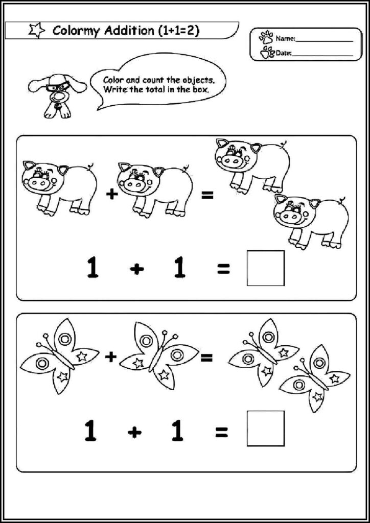 Free Printable Math Addition Coloring - TotalColoring.Com