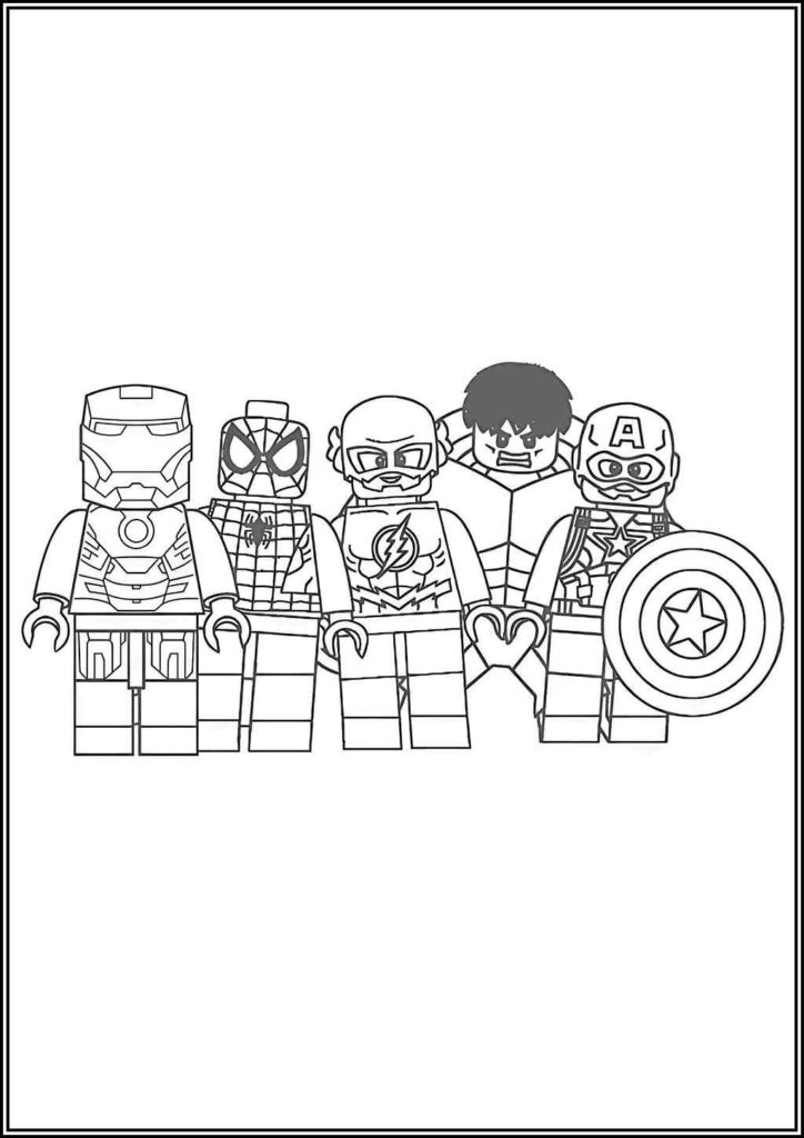 Lego Avengers 3 Coloring - TotalColoring.Com