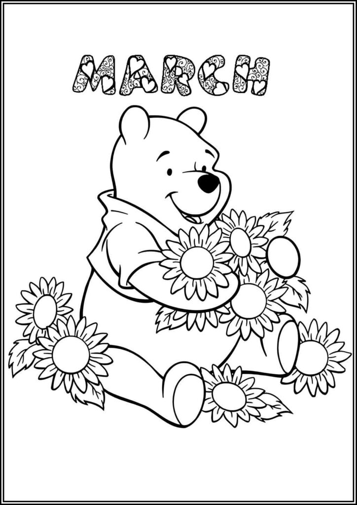 March Free Printable Coloring - TotalColoring.Com