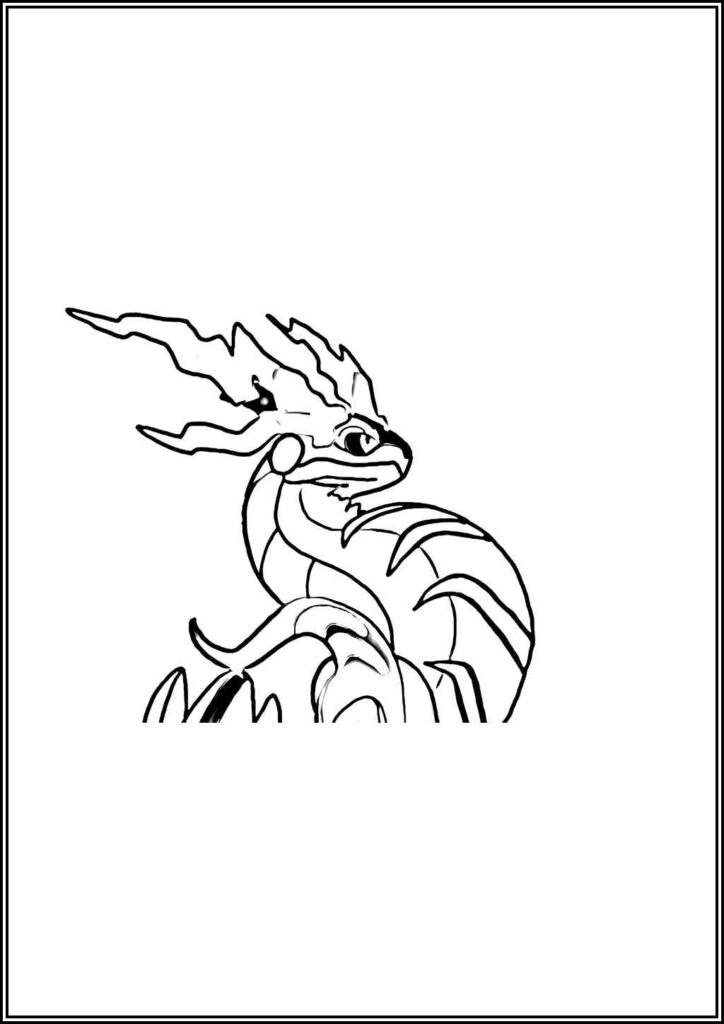 Miraidon Pokemon Coloring - TotalColoring.Com