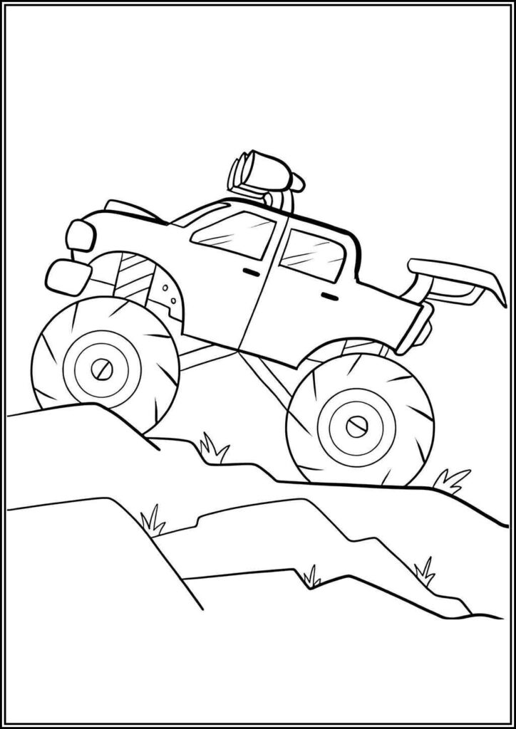 Monster Truck For Boys Coloring - TotalColoring.Com