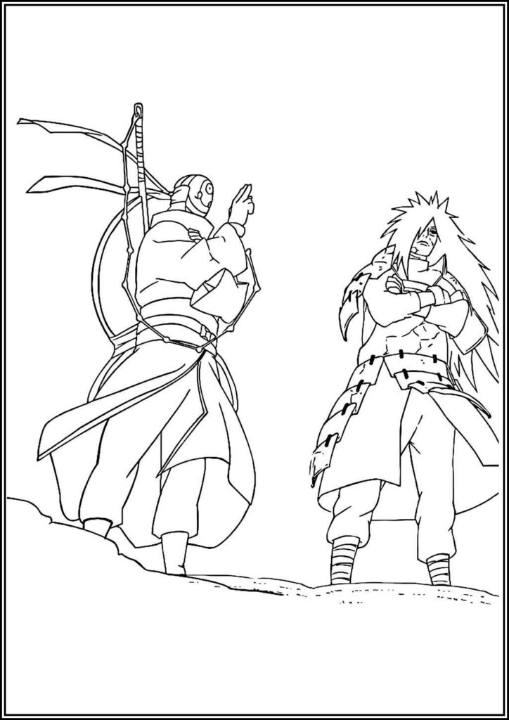 Obito And Madara Uchiha Coloring - TotalColoring.Com