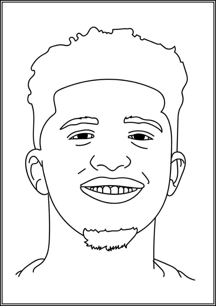 Printable Jadon Sancho Coloring - TotalColoring.Com