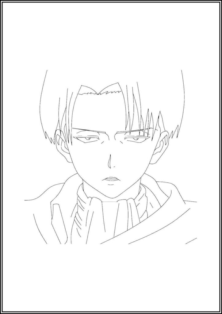 Captain Levi Ackerman Coloring - TotalColoring.Com