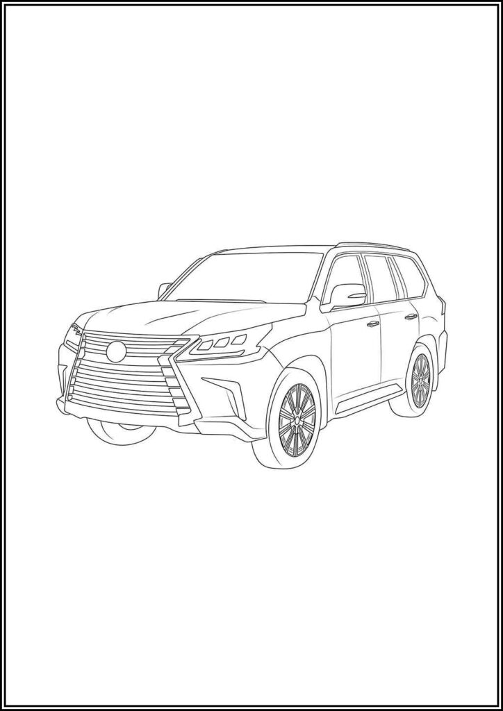 Free Lexus Car Coloring - TotalColoring.Com