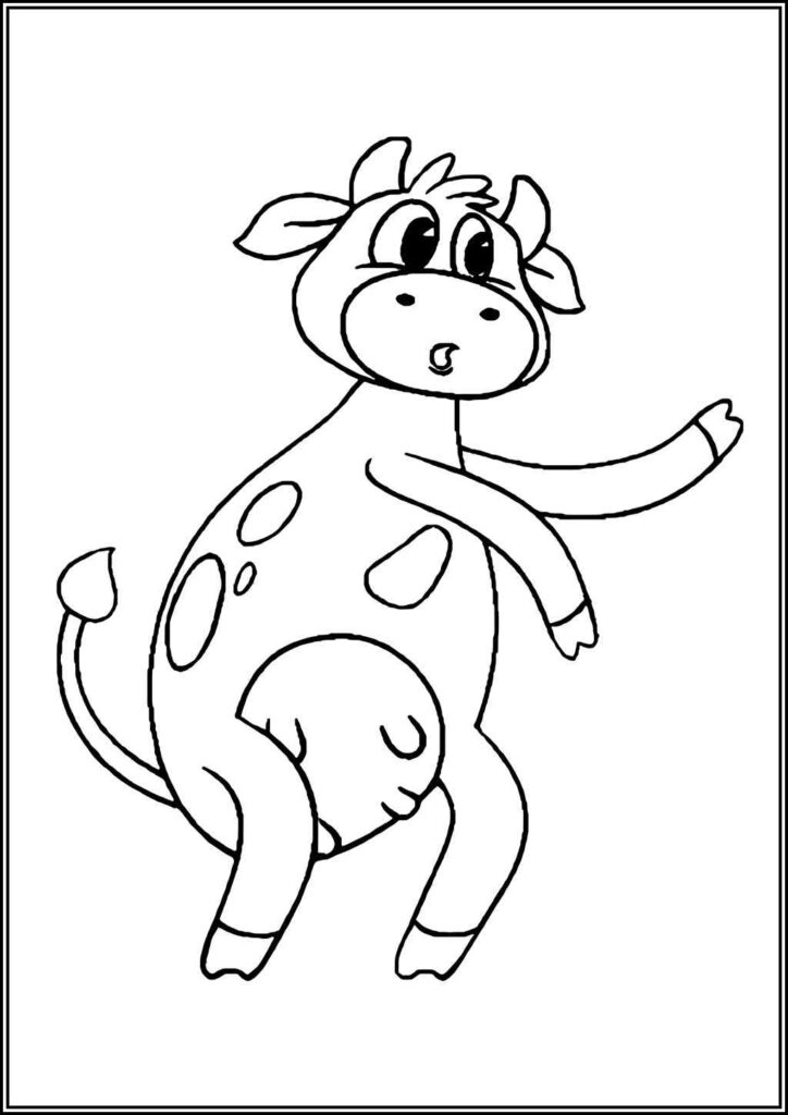 Funny La Vaca Lola Coloring - TotalColoring.Com