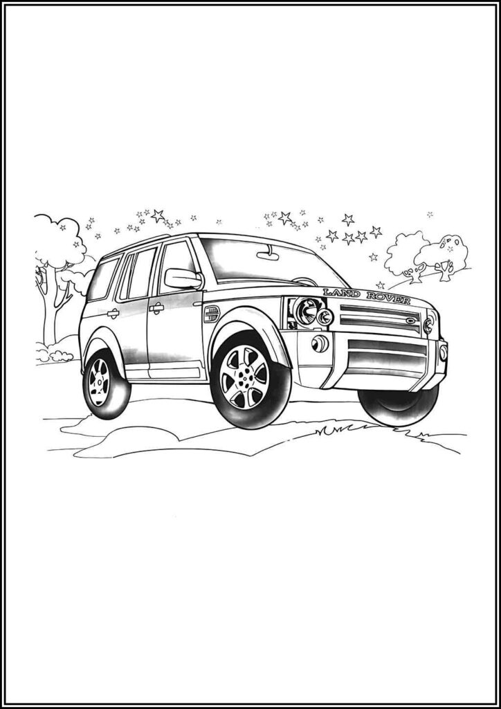 Land Rover Lr3 Coloring - TotalColoring.Com